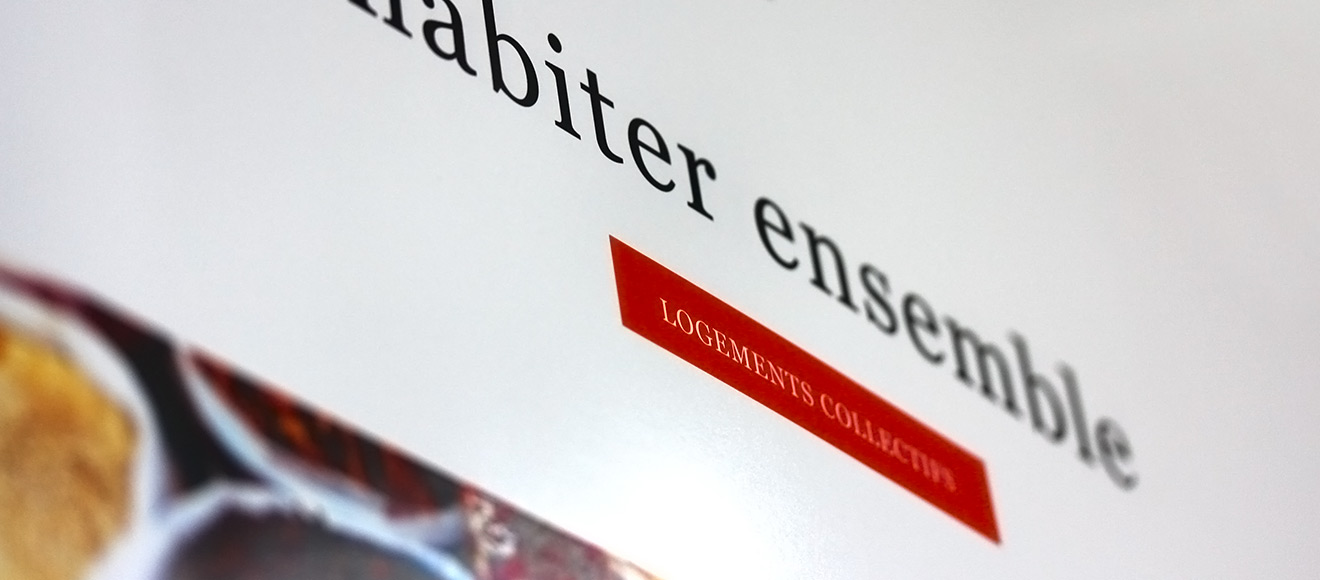 focus sur le dépliant print de l'architecte moga