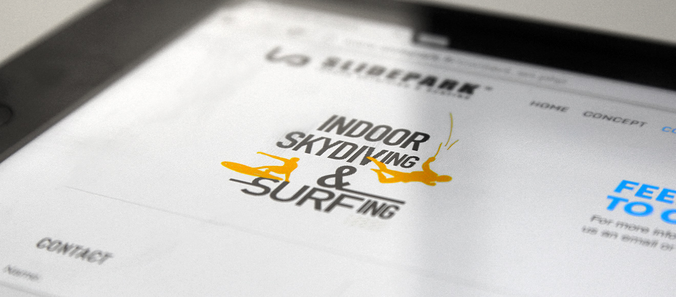 site web de slidepark sur tablette