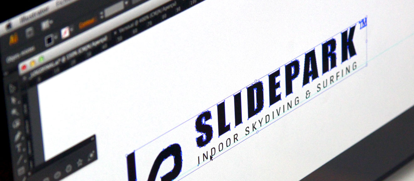 création du logo de slidepark