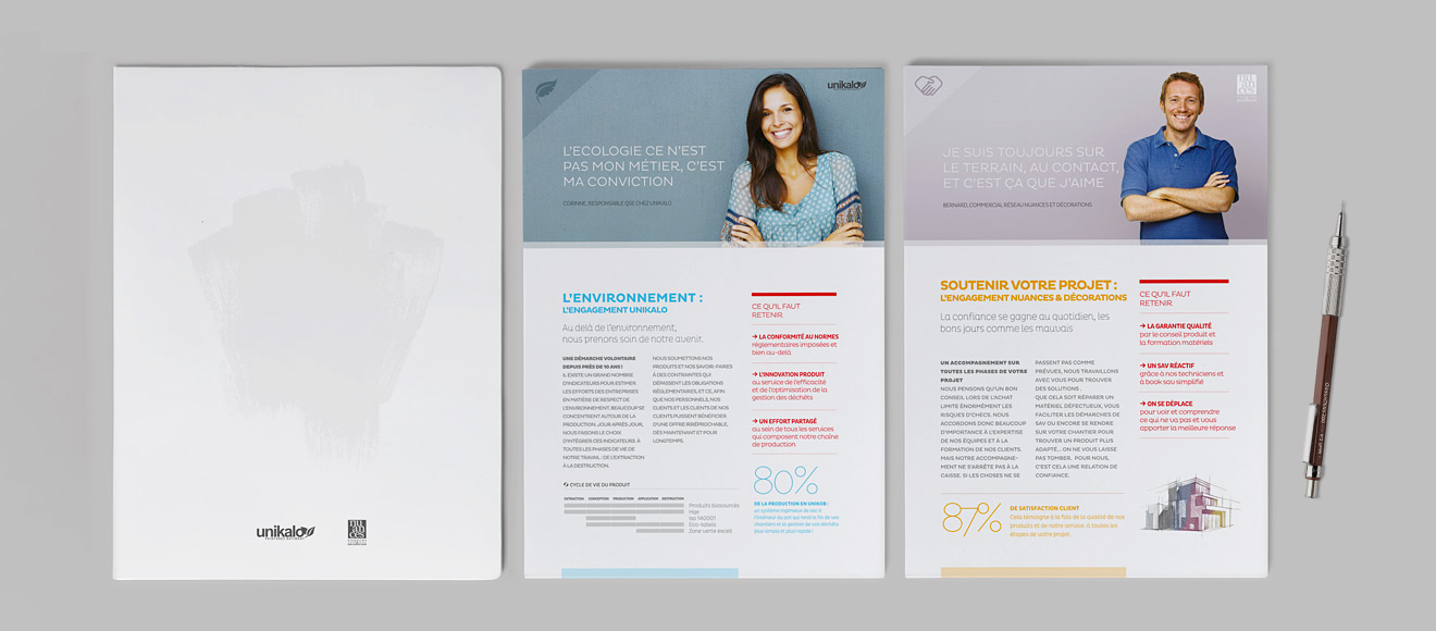création d'une brochure pour unikalo